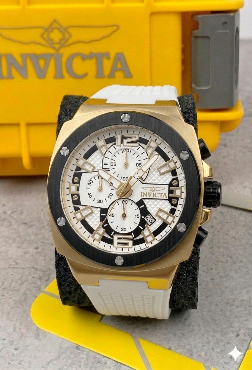 Reloj Invicta Racing Turbo para Hombre - 47mm, Blanco (48167)