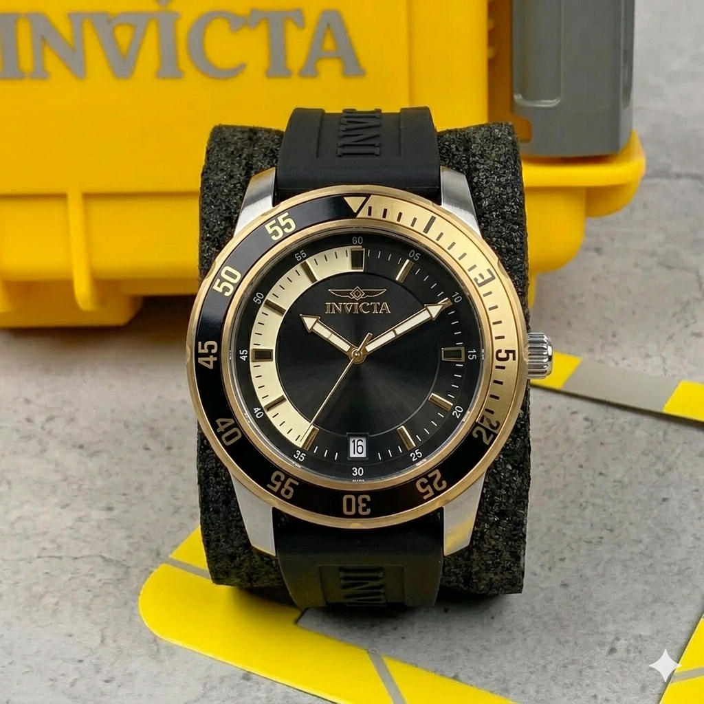 Invicta Specialty Compass para hombre - 45 mm, negro (35681)
