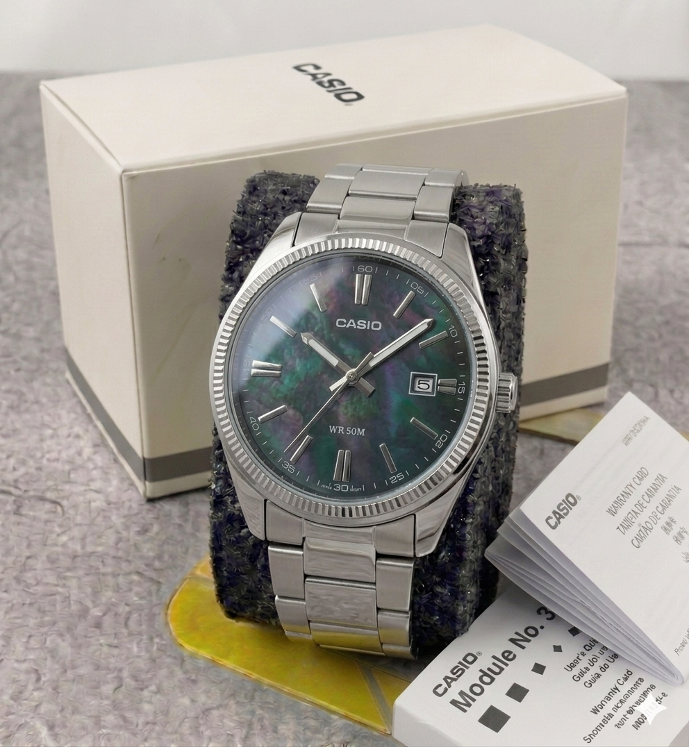 Reloj Casio Para Hombre MTP-1302DS-1AVDF Plateado - Multicolor