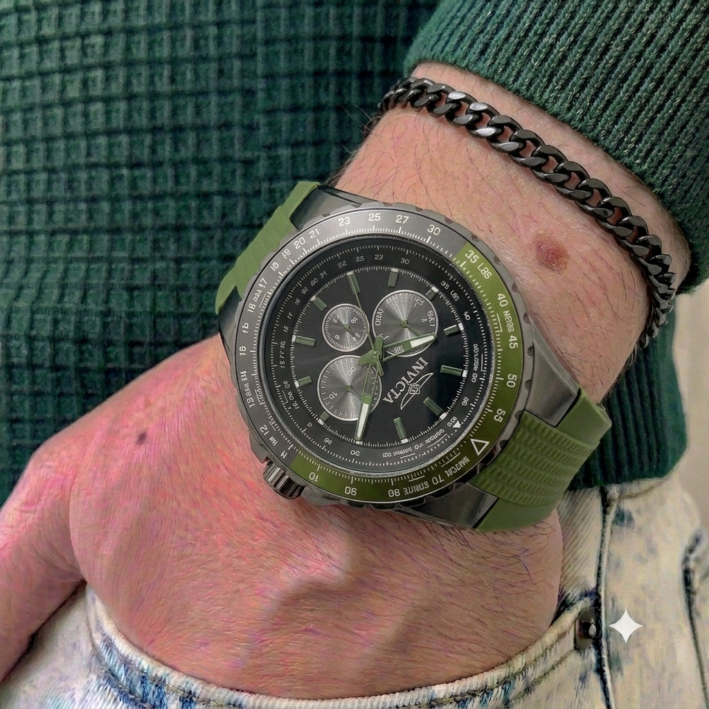 Reloj Invicta Aviator para hombre - 50mm Verde Militar (39310)