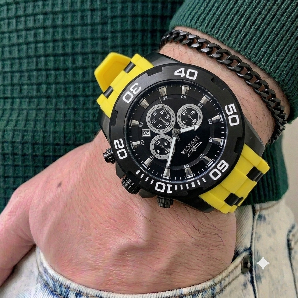 Reloj Invicta Pro Diver para hombre - 48 mm, Amarillo. Negro (44548)