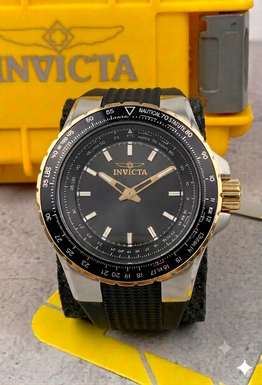 Reloj Invicta Para Hombre Aviator 49649 Negro - 50mm