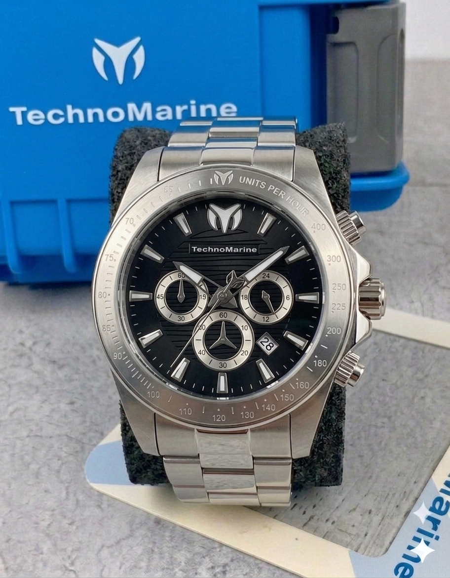 Reloj TechnoMarine Manta Grand para hombre - 47 mm, acero (TM-220125)