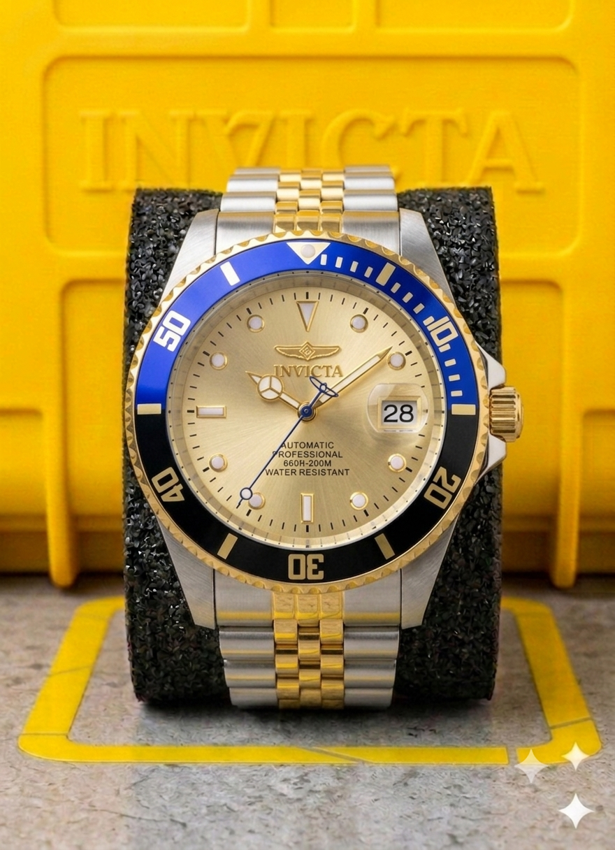 Reloj Invicta Pro Diver, Automático - 43 mm, Bicolor. Dorado (29181)