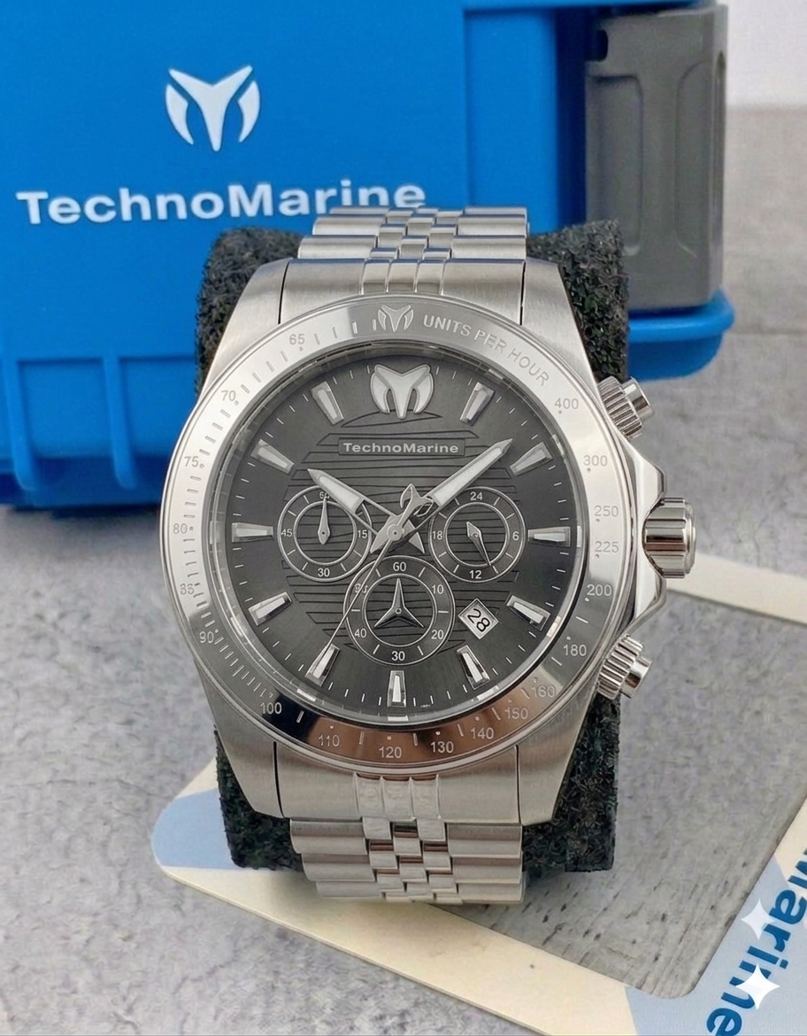 Reloj TechnoMarine Manta Grand para hombre - 47 mm, acero (TM-220141)
