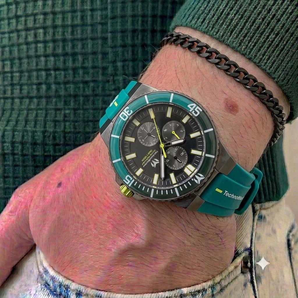 Reloj TechnoMarine Racing Legends 43mm. Verde (525034)
