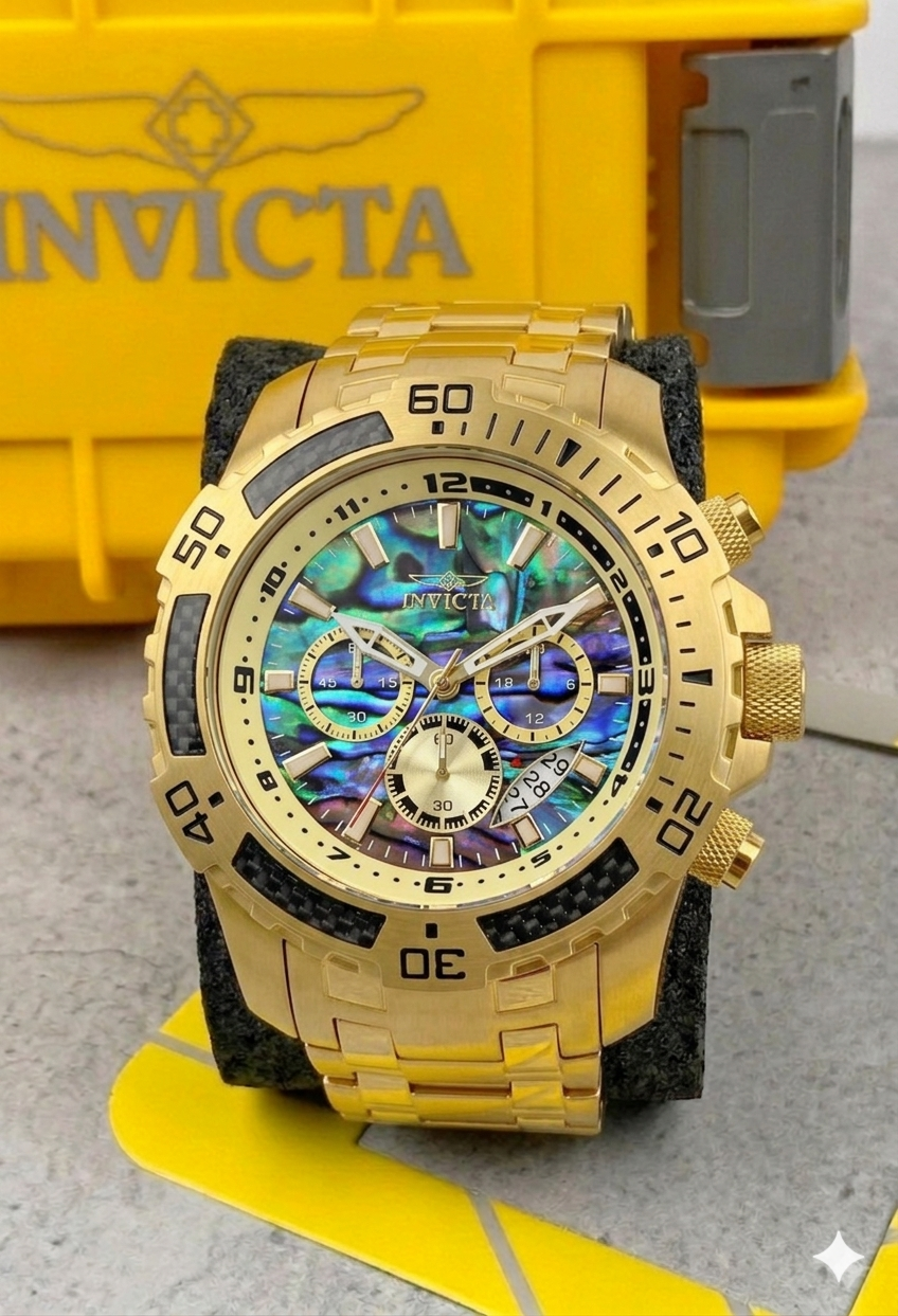 Reloj Invicta Pro Diver para hombre - 51 mm, Dorado. Multicolor (25094 )