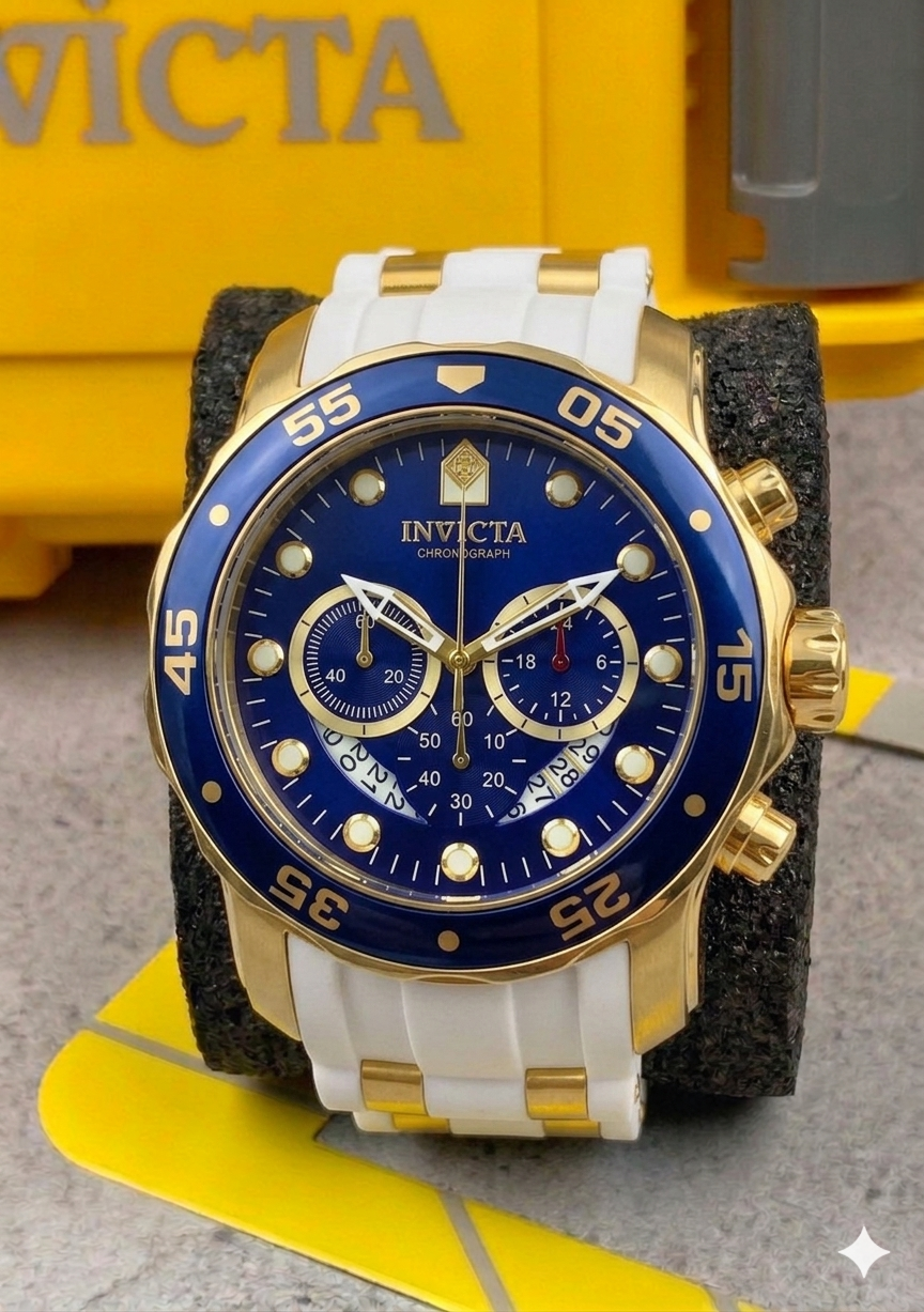 Reloj Invicta Pro Diver para hombre - 48 mm, Blanco - Azul (20288)