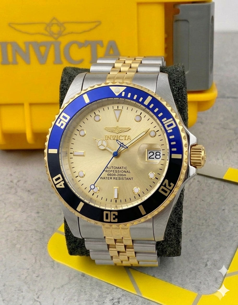Reloj Invicta Pro Diver, Automático - 43 mm, Bicolor. Dorado (29181)