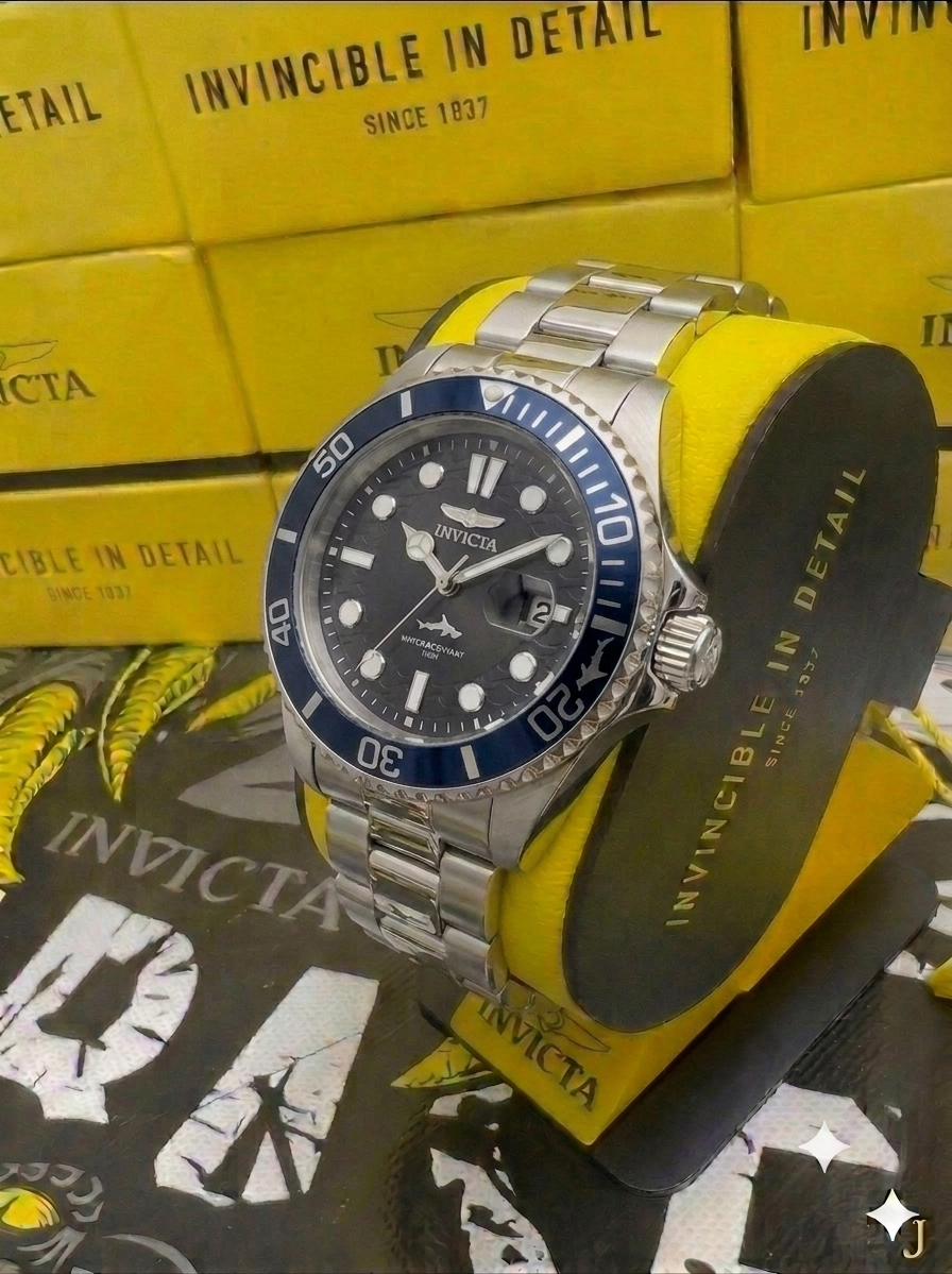 Reloj Invicta Pro Diver para hombre - 43 mm, Plateado. Negro (50942)