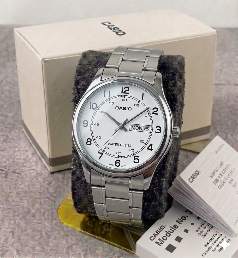 Reloj Casio Hombre Casual Plateado MTP-V006D-7B2UDF