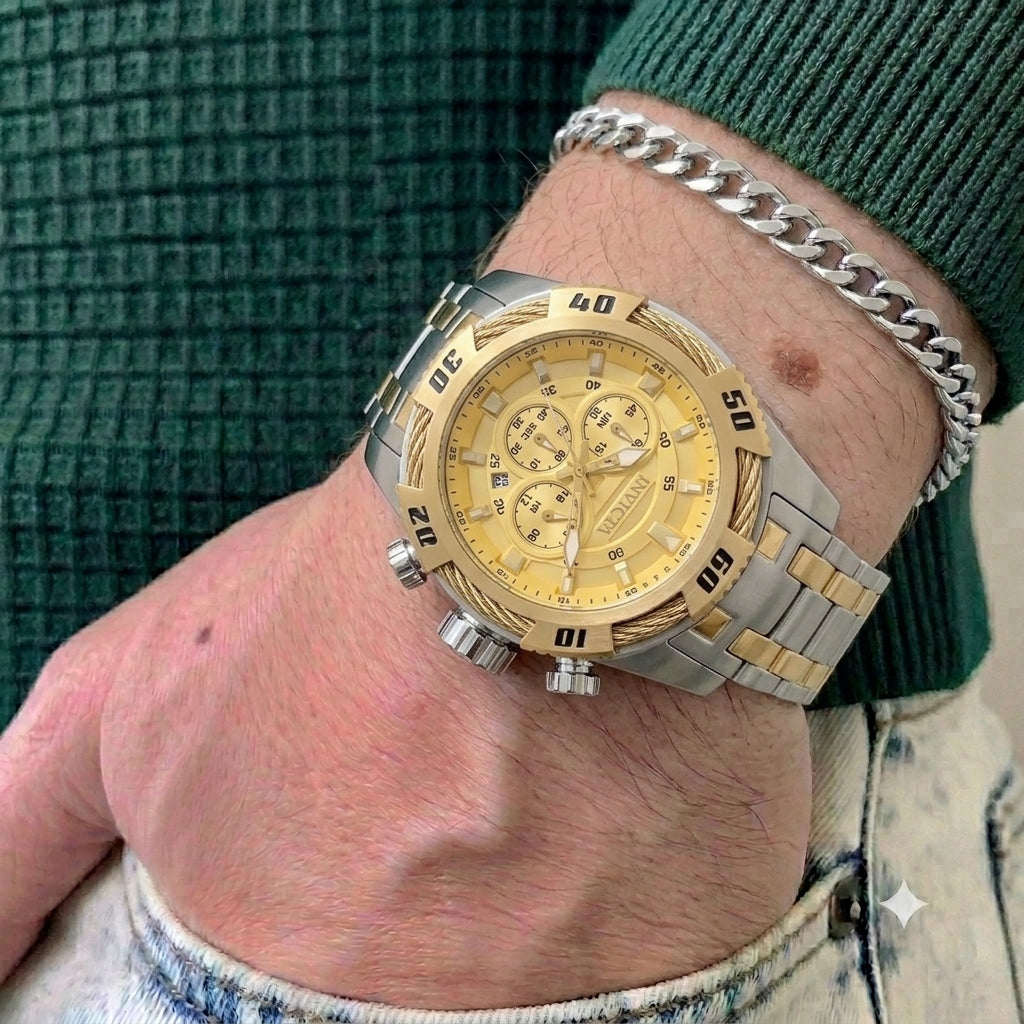 Invicta Speedway Ignition para hombre - 50 mm, acero (49123)