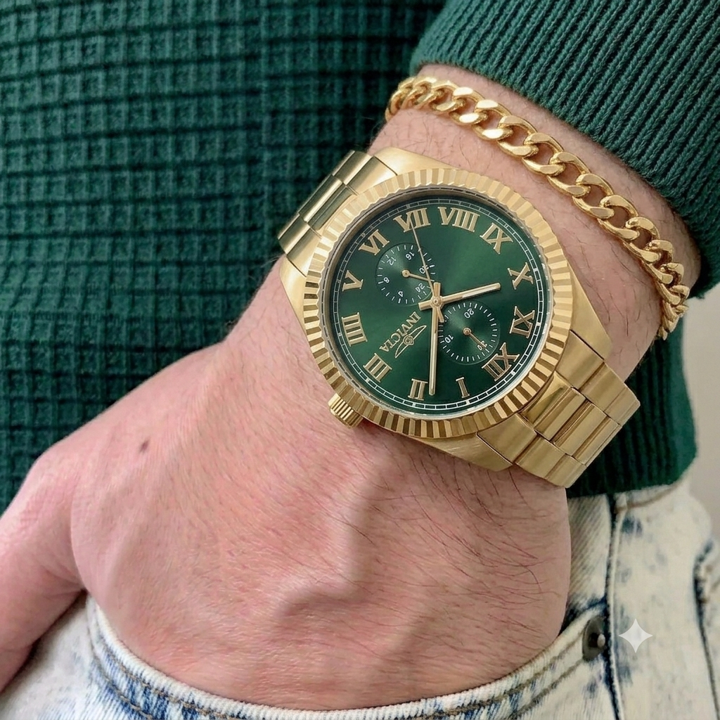 Reloj Invicta Specialty para hombre - 43 mm, Dorado. Verde (47430)