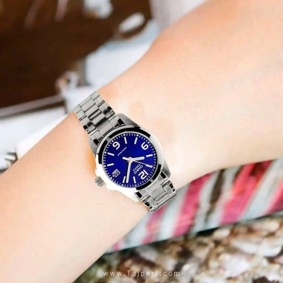 Reloj Casio LTP-1215A-2A Plata-Azul
