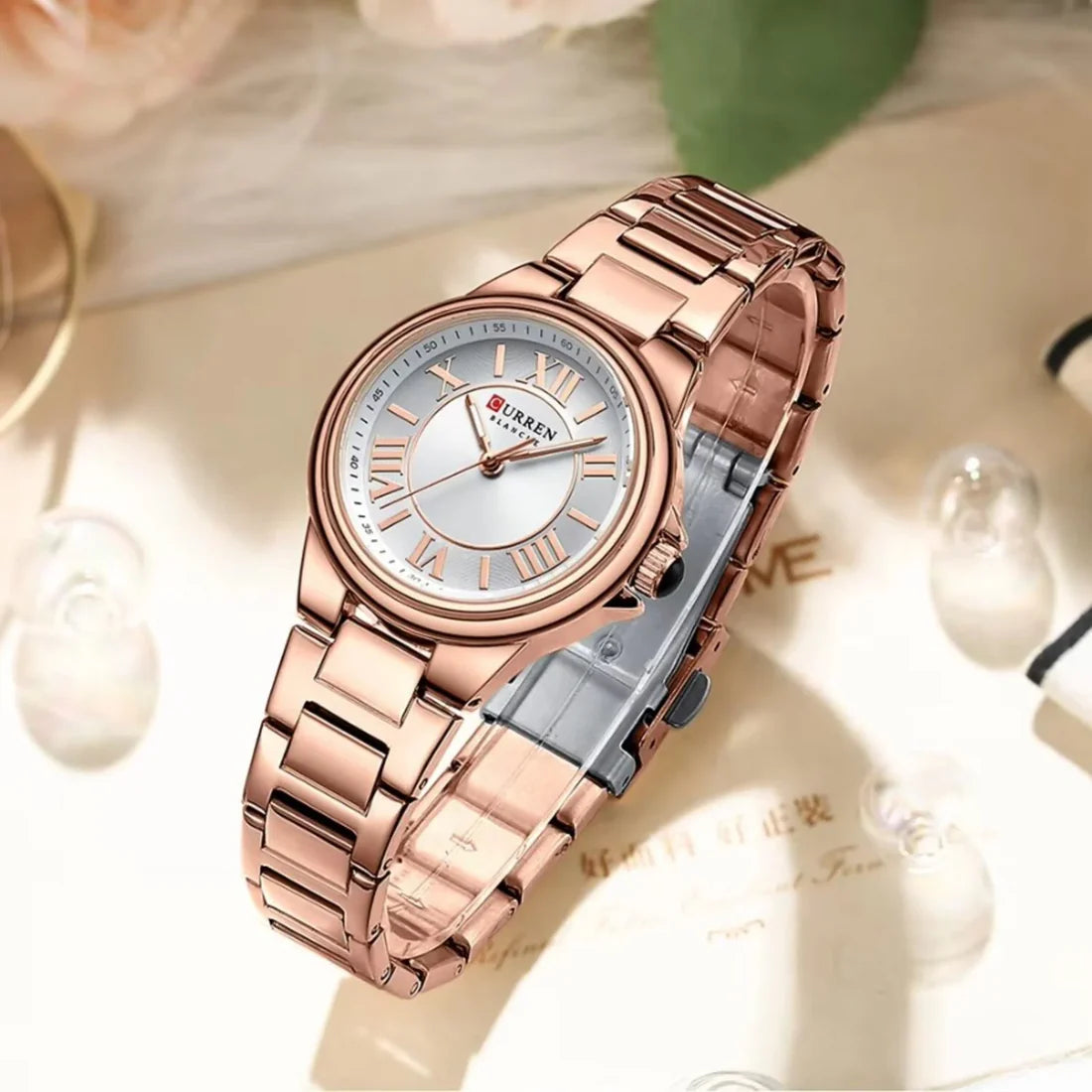 Reloj Curren 9091 Oro Rosa para Dama 33mm