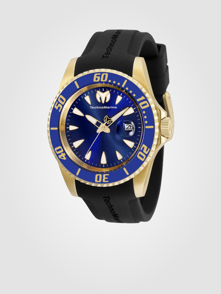 Reloj Technomarine Manta Tm-220115 Negro-Dorado-azul