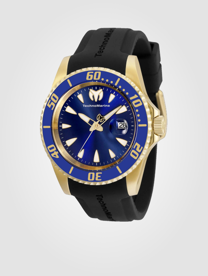 Reloj Technomarine Manta Tm-220115 Negro-Dorado-azul