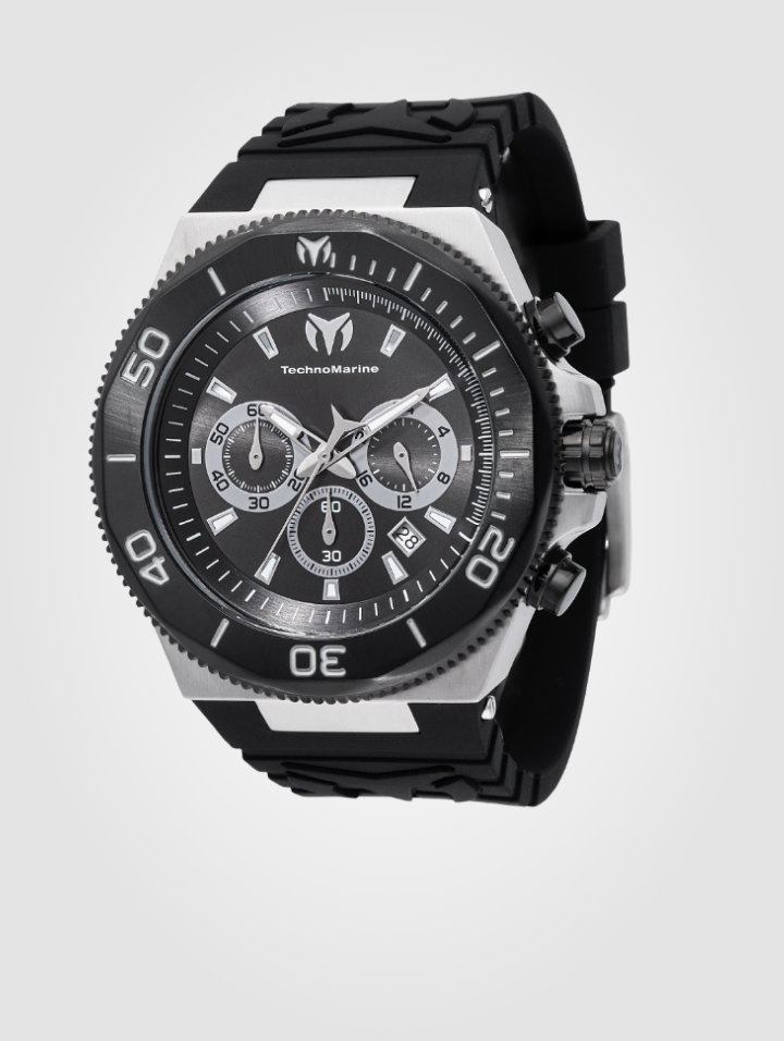 Reloj Technomarine Manta- 48mm, Ref(TM- 224014) Negro