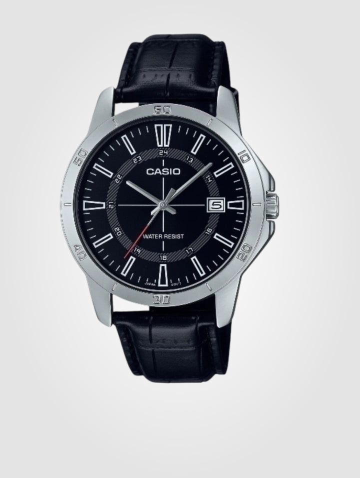 Reloj Casio en Cuero, Ref MTP-V004L-1CUDF