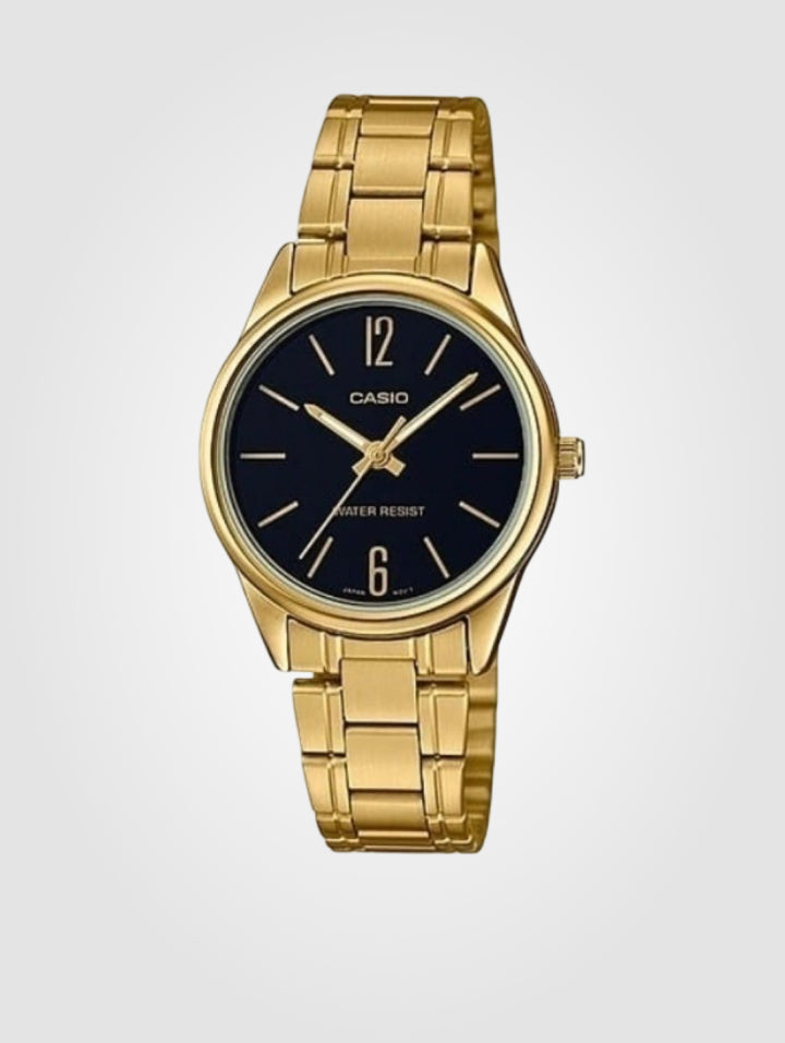 Reloj Casio LTP-V005G-1B  Dorado-Negro
