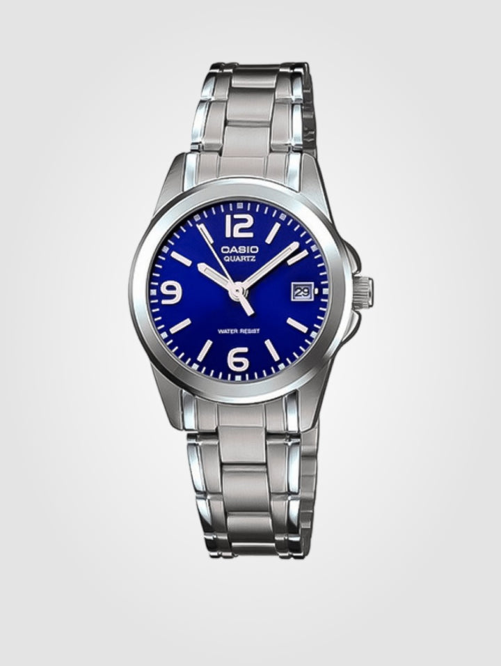 Reloj Casio LTP-1215A-2A Plata-Azul