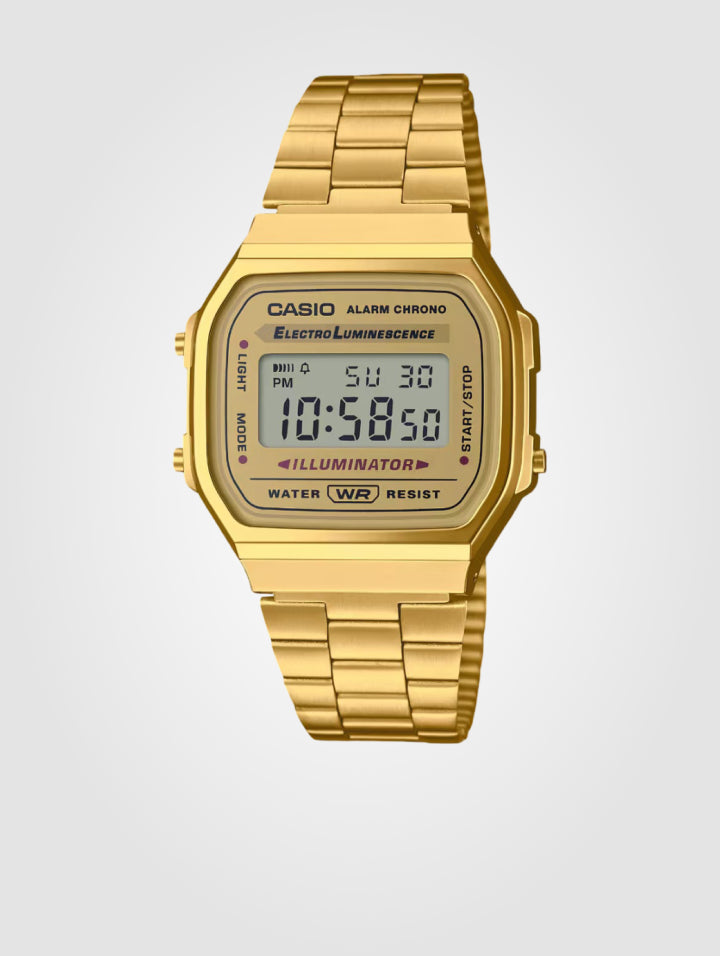 Reloj Casio Digital Ref A168WG-9W- unisex