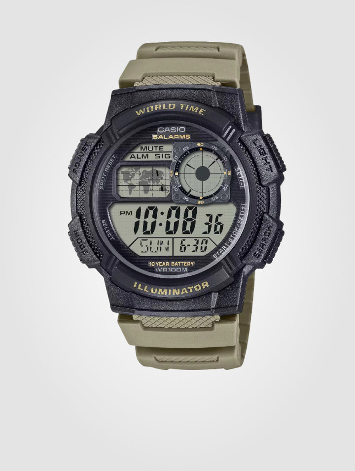 Reloj Casio Para Hombre AE-1000W-5AVDF - Militar