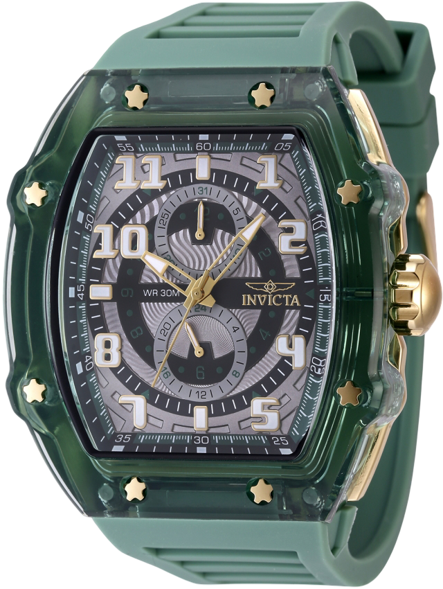 Invicta Racing Cyclone para hombre - 48,5 mm, verde (48710)