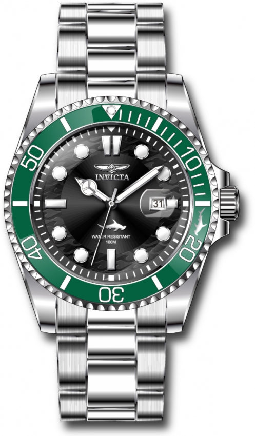 Reloj Invicta Pro Diver para hombre - 43 mm, Plateado. Verde (50943)