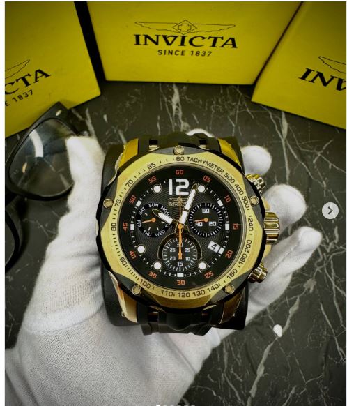 Invicta Speedway Swiss Ronda para hombre - 51 mm, negro (49841)