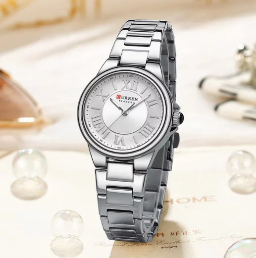 Reloj Curren 9091 Plata para Dama 33mm