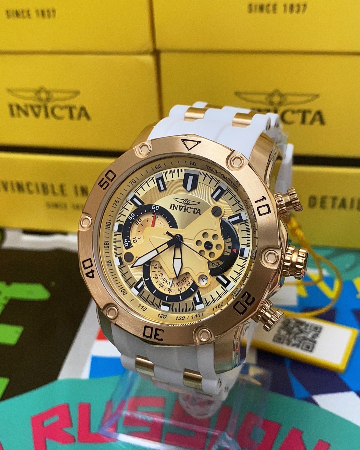 Reloj Invicta Pro Diver,50mm - Ref (23424) Blanco