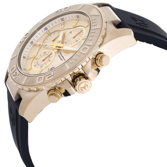 Reloj TechnoMarine Sea Grace para hombre - 45 mm, negro y dorado (TM-725009)